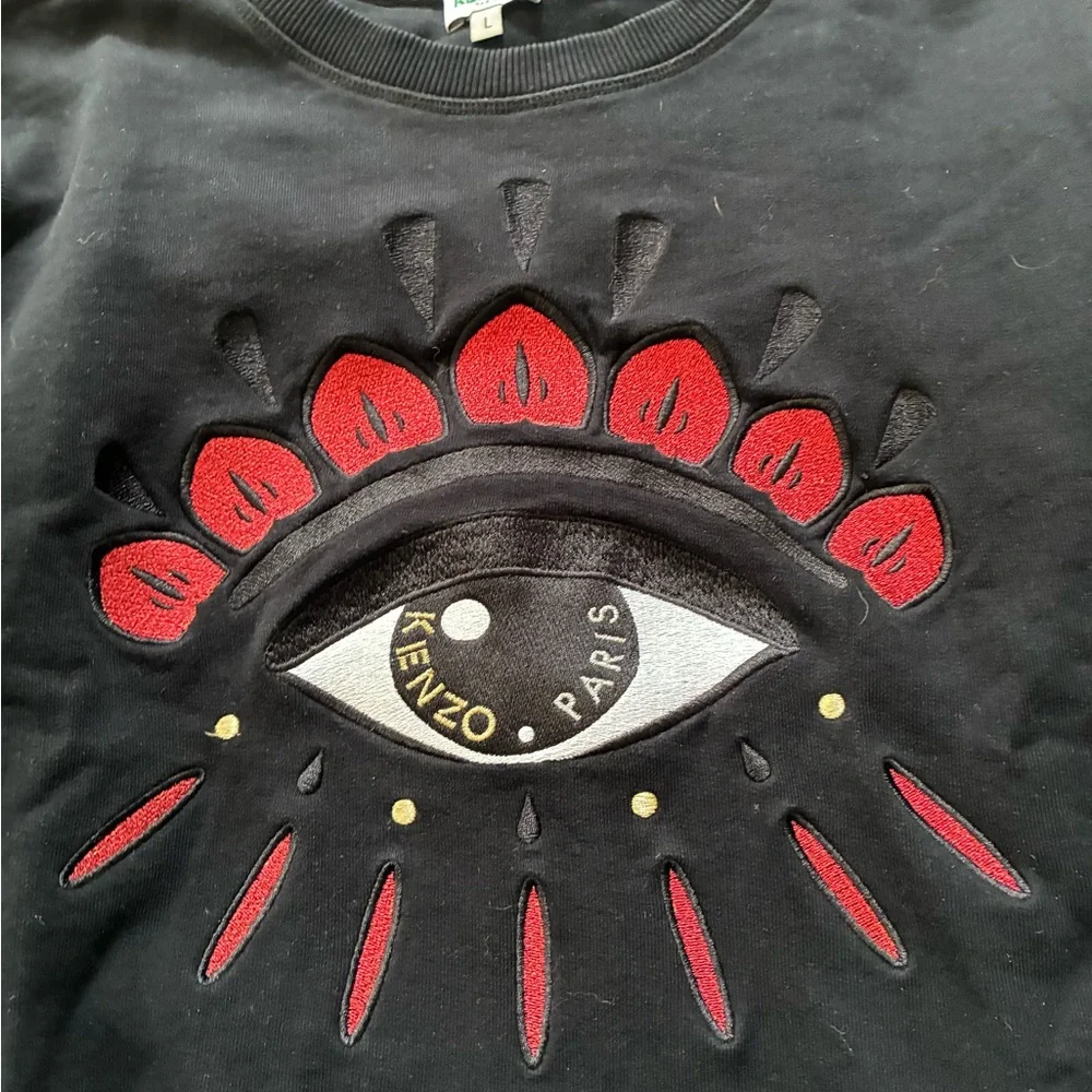 Kenzo Charcoal Sweatshirt with EYE Design - Picture 3 of 7